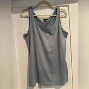 Eileen Fisher Gray Sleeveless Relaxed Tank Top